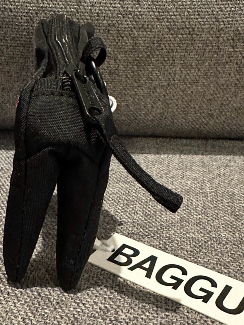 NWT BAGGU black horse with red embroidered horse bag charm / NEW - Picture 6 of 16